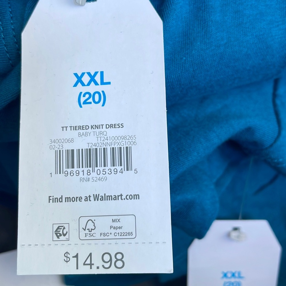 NWT Tiered Knit Dress for Women from Time and Tru - Picture 6 of 10